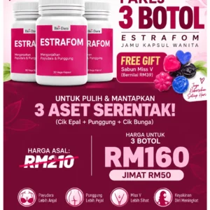 3 Botol Estrafom + Freegift